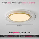 Axyaa Round LED Ceiling Lamp - Modern Simple Nordic Design for Home Lighting