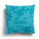 Axyaa Green Blue Wave Pattern Decorative Pillow Sleeve for Bedroom, Sofa, Car, Office