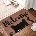 Axyaa Cat Pattern Door Mat - Non-Slip Washable Small Rug for Home Decoration