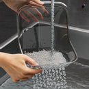 Axyaa Sink Drain Basket: Multifunctional Kitchen Organizer for Washing Vegetables and Draining Bowls