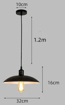 Axyaa Metal Pendant Light Industrial E27 Nordic Style for Kitchen Bar Dining Room