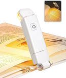 Axyaa Rechargeable Book Light: 3 Colors, 5 Brightness Settings, Clip-on Design