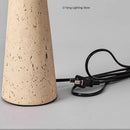 Axyaa Stone Table Lamp: Japanese Wabi-Sabi Design for Bedroom, Living Room, Study Room