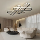 Axyaa Gold/Black Modern LED Chandelier for Living Room, Bedroom, Study - Creative Ceiling Lamp