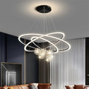 Axyaa Modern Circle Ring Chandelier Pendant Light for Living Room and Bedroom