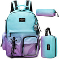 Axyaa Kids Backpack Set: Backpack, Lunch Box, Pencil Case - Ages 8-10 Boys/Girls
