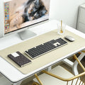 Axyaa Desk Pad Mouse Pad Faux Leather Table Cover Dual Use Writing Mat