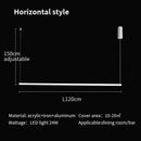 Axyaa Nordic Minimalism LED Chandelier for Office, Dining, Bar - Acrylic Long Strip Pendant Light