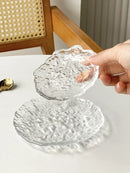 Axya Handmade Glass Storage Plate for Home Decor, Kitchen, Photography Props