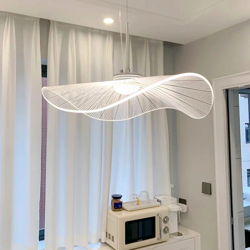 Axyaa Postmodern Wave Design LED Chandelier for Living Room & Office