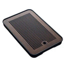 Axyaa Bamboo Tea Tray with Drainage, Modern Design, Small Size for Home and Hotel