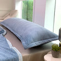 Couple Flannel Fleece Pillowcase Set, 120x48cm, Grey, Axyaa Brand
