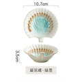 Axyaa Ceramic Shell Bowl with Handle for Home and Restaurant Tableware