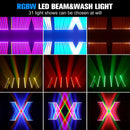 Axyaa Swing Dot Wall Washer Light 4PCS 12x15W RGBW LED Stage Effect for Party