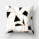 Axyaa Geometric Print Polyester Sofa Cushion Covers Home Decor Pillowcase