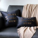 Axyaa Sunshine Velvet Gilded Pillowcase Cojines, English Letter Simple Polyester Cushion Cover