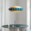 Axyaa Modern LED Colorful Chandelier for Dining Room and Bedroom