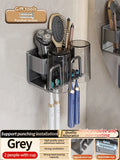 Axyaa 3-in-1 Bathroom Organizer: Toothbrush, Toothpaste, Electric Brush Holder Shelf Rack