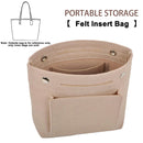 Axyaa Small Felt Organizer: Multi-Functional Cosmetic Bag for Handbag and Travel Essentials
