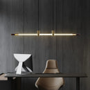 Axyaa Nordic Designer LED Pendant Light for Dining Table Chandelier in Straight Long Bar Island Style