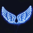 Axyaa Angel Wing Pink Neon LED Sign for Girl Bedroom and Wedding Decor