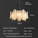 Axyaa Crystal Chandelier LED Pendant Lamp - Luxury Home Decor Lighting