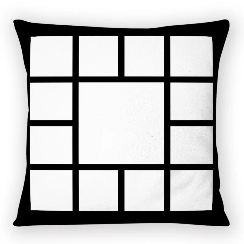 Axyaa Plaid Cat Paw Pillowcase Set