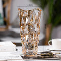 Axyaa Crystal Glass Hydroponic Vase for Art Flower Arrangement and Decor