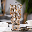 Axyaa Crystal Glass Hydroponic Vase for Art Flower Arrangement and Decor