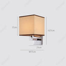Axyaa LED Fabric Wall Light Switch Lampshade for Bedroom & Restaurant
