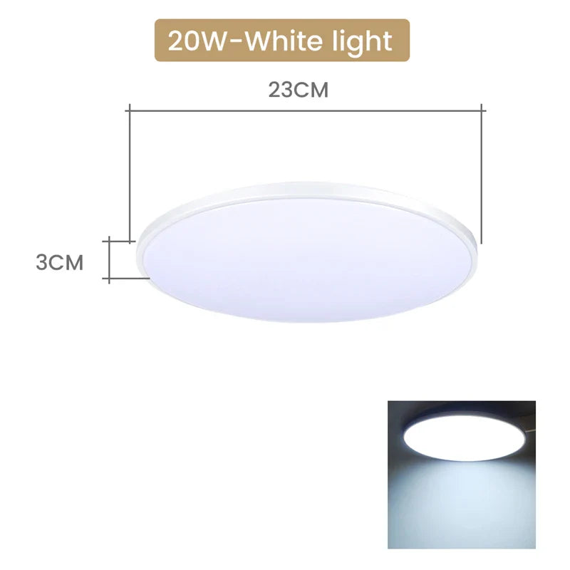 Axya 220V LED Ceiling Lights Waterproof 20W 36W Modern Living Room Kitchen Restaurant