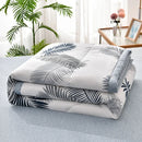 Axyaa Summer Quilt Cotton Plaid Blanket Comfortable Modern Thin Air Condition Blanket