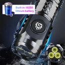 Axya Mini USB Rechargeable Waterproof Flashlight: Super Bright Multifunctional Small Torch