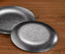 Axyaa Stainless Steel Steak Plate Set Vintage Restaurant Tray Tableware