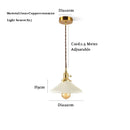 Axyaa Brass Rustic Mini Pendant Light for Kitchen Island and Living Room