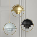 Axyaa Rotating Metal Helmet Pendant Light - Modern Designer Hanging Lamp