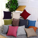 Axyaa Solid Color Linen Throw Pillow Cover - Modern Home Decor Pillowcase