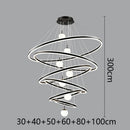 Axyaa Nordic Home Decoration Stair Chandelier Living Room Bedroom Dining Room Pendant Lights Ceiling Light Indoor Lighting