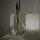 Axyaa Clear Glass Aromatherapy Diffuser Bottle with Reed Sticks & Essential Oil Storage