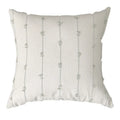 Axyaa Cotton Linen Striped Embroidery Throw Cushion Cover for Home and Sofa