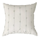 Axyaa Cotton Linen Striped Embroidery Throw Cushion Cover for Home and Sofa