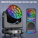 Axyaa 19x15W RGBW LED Moving Head Beam Focusing Light for Disco Bar Party