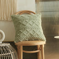 Axyaa Soft Plush 3D Twists Pattern Pillowcase for Home Decor - 45x45/30x50cm