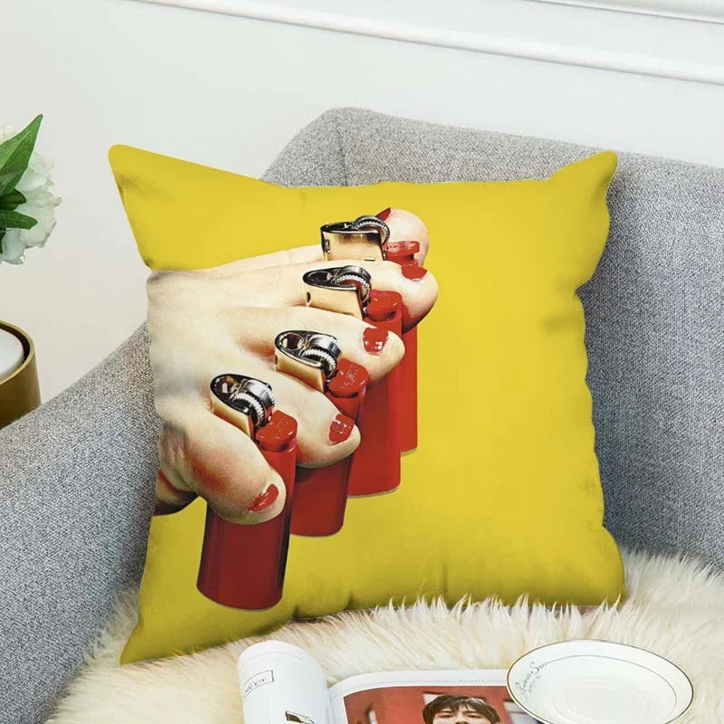 Axyaa Toiletpaper Body Pillow Cover 40x40 Decorative Cushion Case for Bed and Sofa