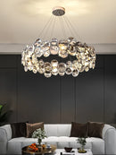 Axyaa Luxury Crystal Chandelier for Modern Living Spaces