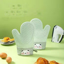 Axyaa Silicone Kitchen Gloves: High Temperature Resistant Non-Slip Baking & Oven Gloves