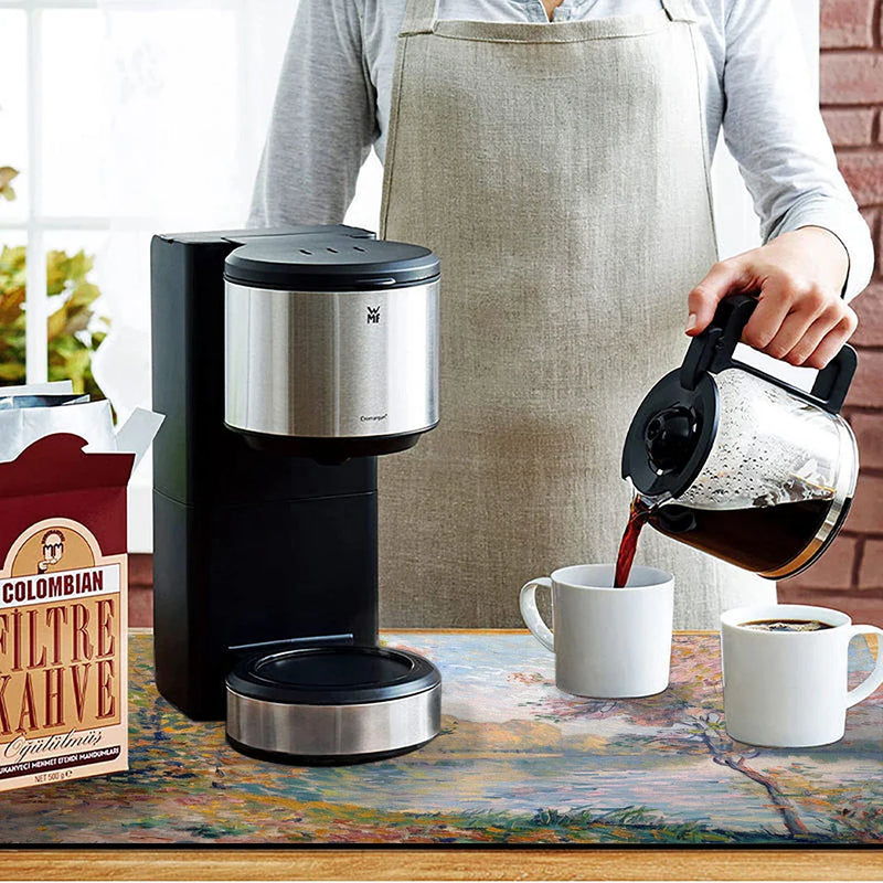 Axyaa Autumn Road Coffee Mat - Absorbent & Anti-Slip Table Drying Mats