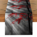 Axyaa Red Maple Sun Table Runner - Washable Dining Decor for Wedding and Home