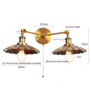 Axyaa Loft LED Wall Lights 2-heads Industrial Lamparas De Pared for Living Room