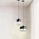 Axyaa Black Glass Pendant Lights - Modern Nordic Chandelier for Dining Room, Kitchen, Bedroom